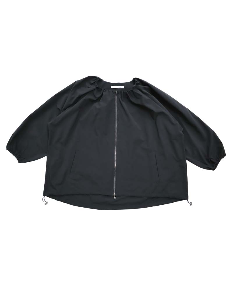 otostyle】ボリュームスリーブノーカラーギャザーブルゾン