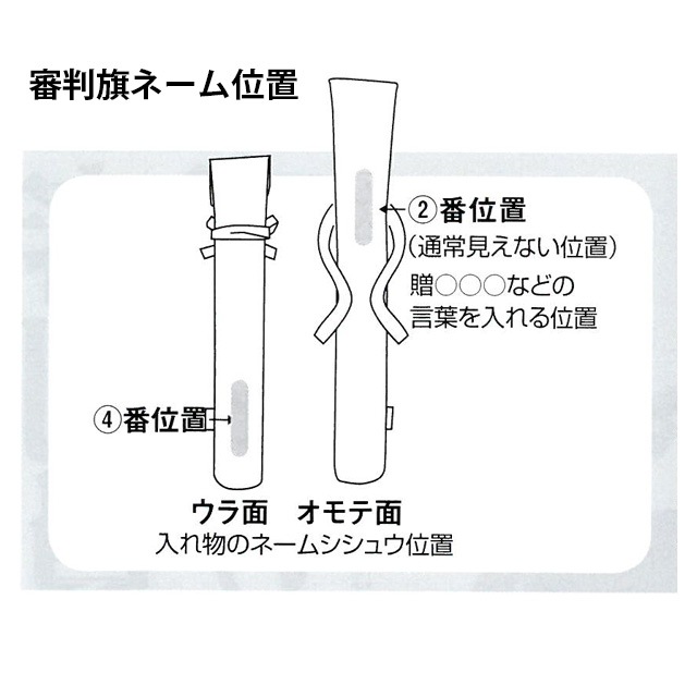 寶船 審判旗袋 ２番位置お祝いの言葉シシュウ 剣道 寶船 審判用品 東山堂