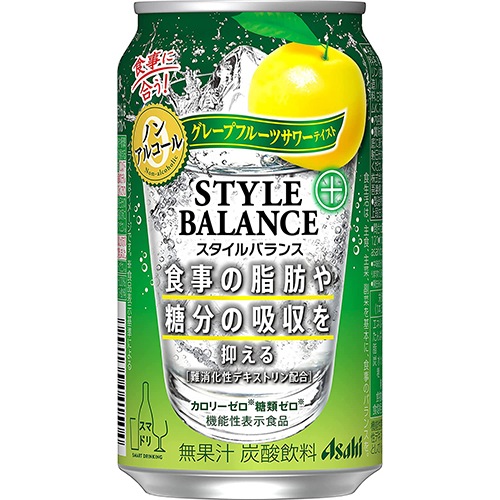 アサヒ スタイルバランス グレープフルーツサワーテイスト 350ml×24本 ケース u-sa