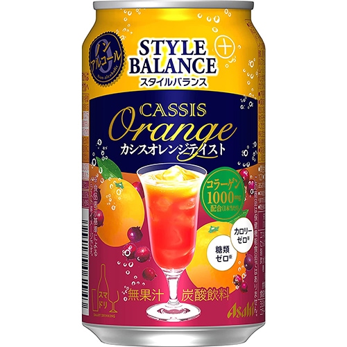 (旧品のため特価)スタイルバランス カシスオレンジテイスト 350ml×48本 2ケース u-yu