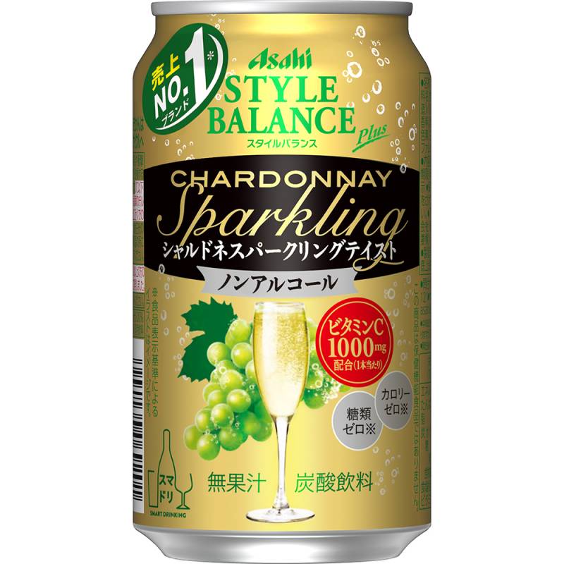 (旧品のため特価)アサヒ スタイルバランス シャルドネスパークリングテイスト 350ml×24本 ケース u-sa