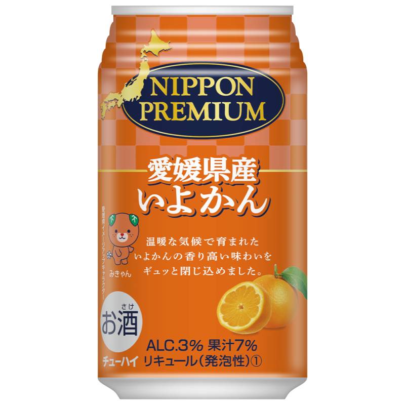 合同酒精 NIPPON PREMIUM 愛媛県産いよかん 350ml×24本 1ケース チューハイ u-sa