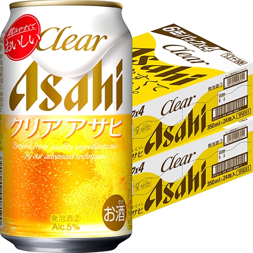 アサヒ クリアアサヒ 350ml×24本 2ケース(48本) 発泡酒 ビール類 u-yu