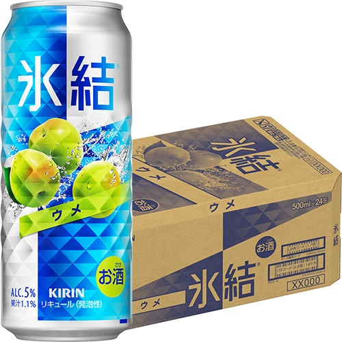 キリン 氷結 ウメ 500ml×24本 1ケース ロング缶 u-yu