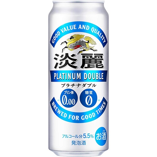 キリン 淡麗プラチナダブル 500ml×24本 1ケース ロング缶 発泡酒 ビール類 u-yu
