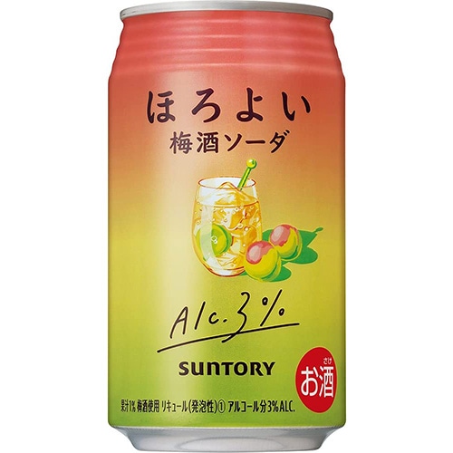 サントリー ほろよい 梅酒ソーダ 350ml×24本 1ケース チューハイ u-sa