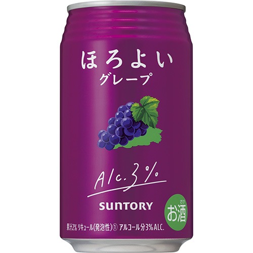 サントリー ほろよい グレープ 350ml×24本 2ケース(48本) チューハイ u-yu
