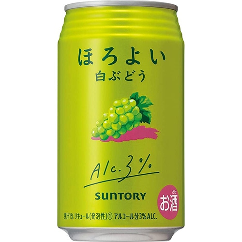 サントリー ほろよい 白ぶどう 350ml×24本 1ケース チューハイ u-sa