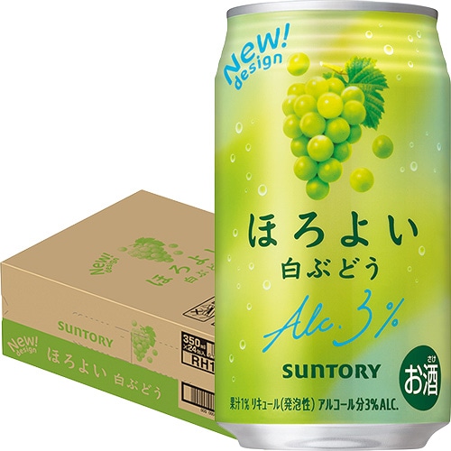 サントリー ほろよい 白ぶどう 350ml×24本 1ケース チューハイ u-sa