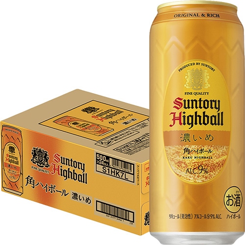 サントリー 角ハイボール 濃いめ 500ml×24本 1ケース u-yu | ハイ