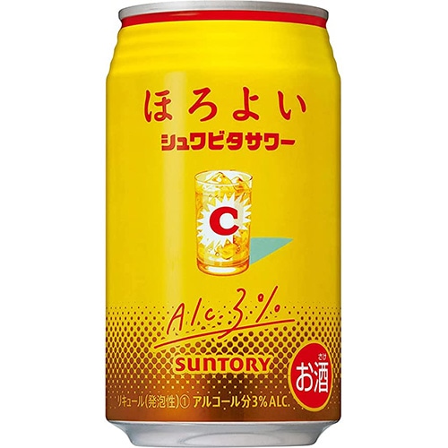 サントリー ほろよい シュワビタサワー 350ml×24本 1ケース チューハイ u-sa