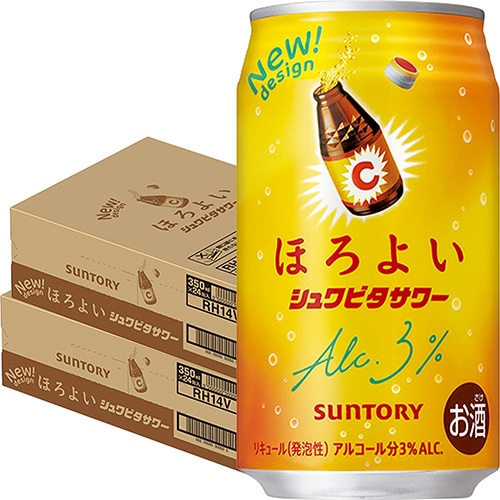 サントリー ほろよい シュワビタサワー 350ml×24本 2ケース(48本) チューハイ u-yu