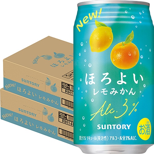 サントリー ほろよい レモみかん 350ml×24本 2ケース(48本) チューハイ u-yu