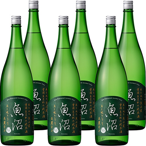 白瀧酒造 淡麗辛口 魚沼 純米 1.8L瓶 1800ml×6本 新潟 u-yu