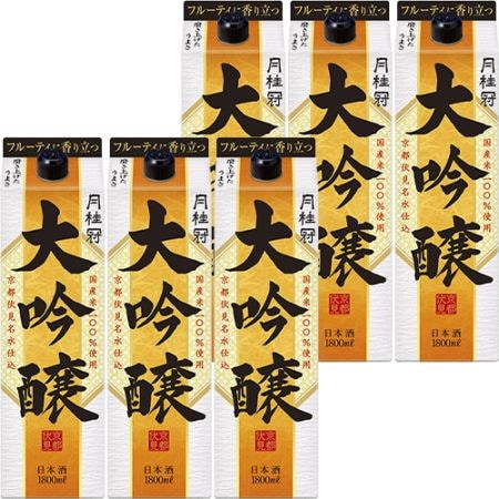 月桂冠 大吟醸 1.8Lパック 1800ml×6本 1ケース u-yu