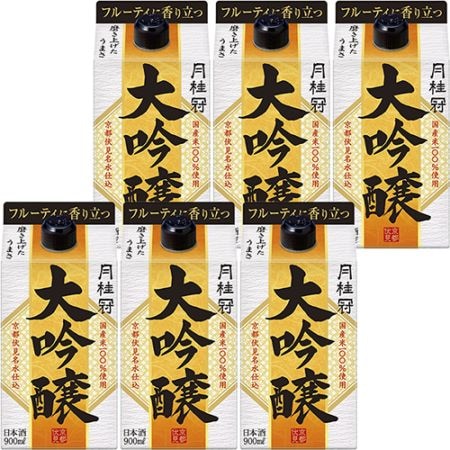 月桂冠 大吟醸 900ml パック 900ml×6本 1ケース u-sa
