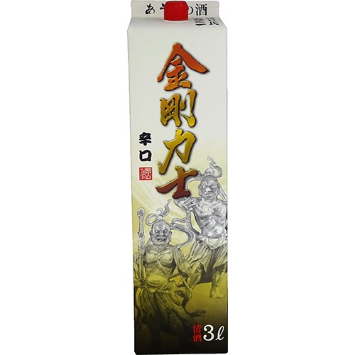 北関酒造 金剛力士 3L パック 3000ml×4本 1ケース 栃木 日本酒 清酒 u