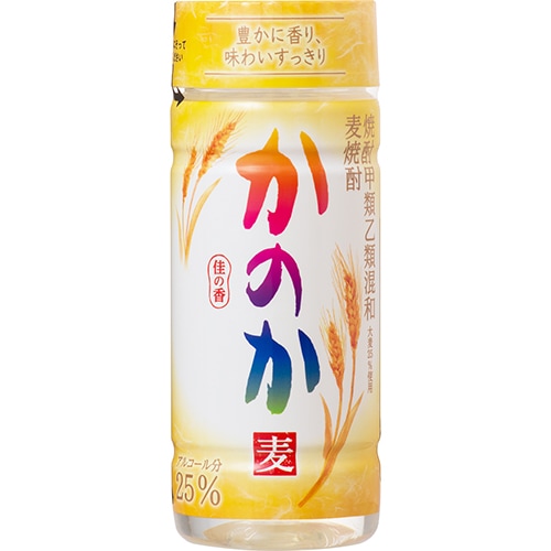 送料無料 アサヒ 甲乙混和 麦焼酎 かのか 麦 25度 ペット 4000ml 4L×