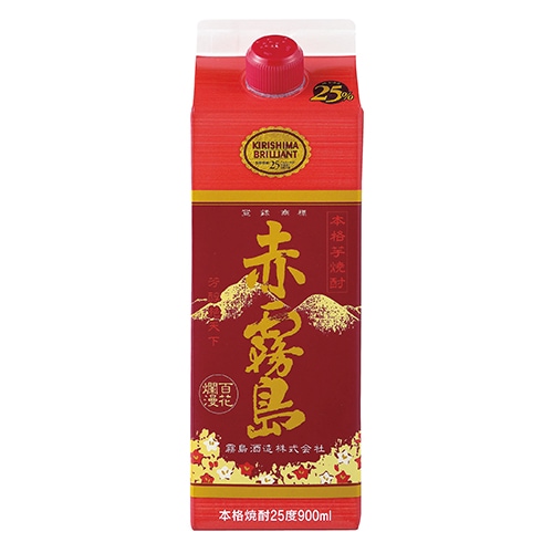 赤霧島 900mlパック 6本入 霧島酒造 芋焼酎 赤霧島 パック 900ml×6本 u-sa | 焼酎 | 酒のZenjin