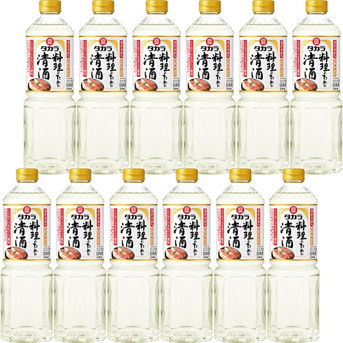 宝酒造 タカラ 料理のための清酒 1L ペット 1000ml×12本 料理酒 u-yu