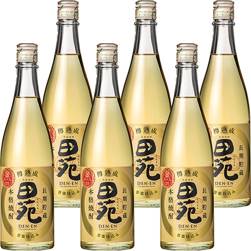田苑酒造 麦焼酎 田苑 金ラベル 25度 720ml×6本 u-yu