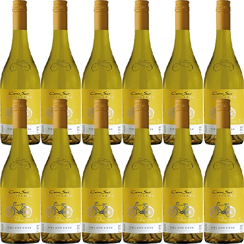 コノスル シャルドネ ビシクレタ レゼルバ 白 750ml×12本 u-yu