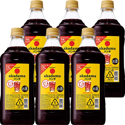サントリー 赤玉パンチ コンクタイプ 1.8L ペットボトル 1800ml×6本 1ケース u-yu