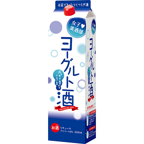 中国醸造 女子美酒部 ヨーグルト酒 2Lパック 2000ml×6本 1ケース u-yu