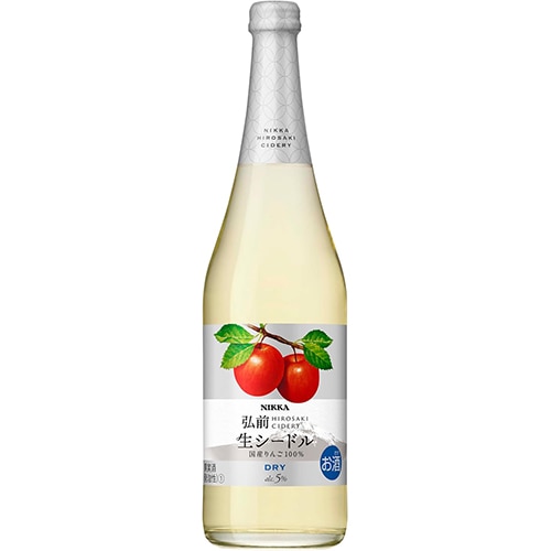 アサヒ ニッカ弘前 生シードル ドライ 720ml×12本 u-yu