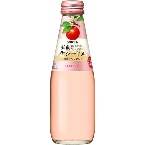 アサヒ ニッカ弘前 生シードル ロゼ 200ml×24本 u-yu