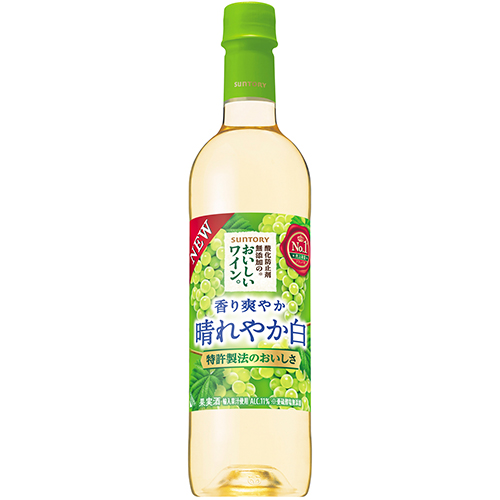 サントリー 酸化防止剤無添加のおいしいワイン。 白 ペットボトル 720ml×12本 1ケース u-sa