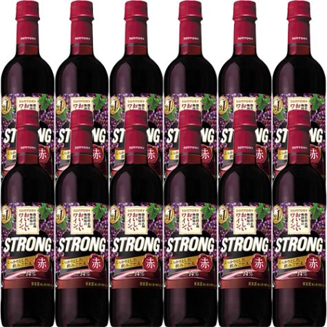 サントリー 酸化防止剤無添加のおいしいワイン。 ストロング 赤 ペットボトル 720ml×12本 1ケース u-sa