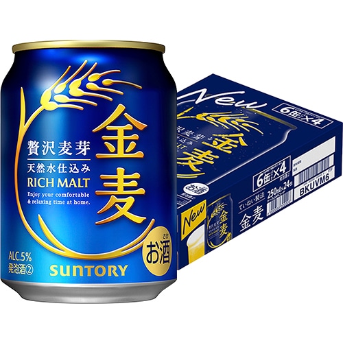 サントリー 金麦 250ml×24本 1ケース 発泡酒 ビール類 u-sa