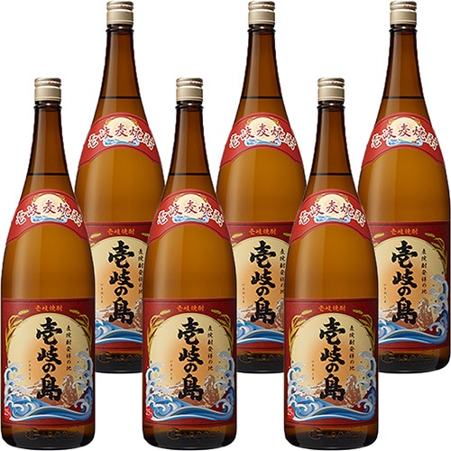 壱岐の蔵酒造 麦焼酎 壱岐の島 25度 1.8L瓶 1800ml×6本 u-yu | 焼酎