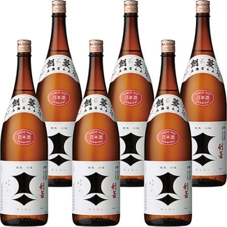 剣菱酒造 清酒 剣菱 1.8L瓶 1800ml×6本 u-yu
