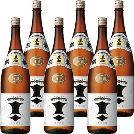 剣菱酒造 特撰 黒松剣菱 1.8L瓶 1800ml×6本 u-yu