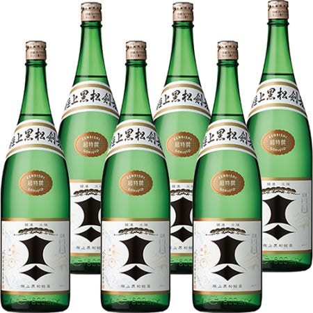 剣菱酒造 極上 黒松剣菱 1.8L瓶 1800ml×6本 u-yu