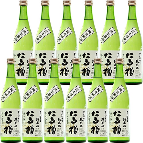 北岡本店 やたがらす たる樽 純米樽酒 720ml×12本 奈良 u-yu