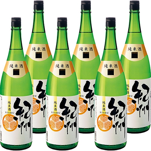 世界一統 純米酒 紀州 1.8瓶 1800ml×6本 和歌山 日本酒 u-yu
