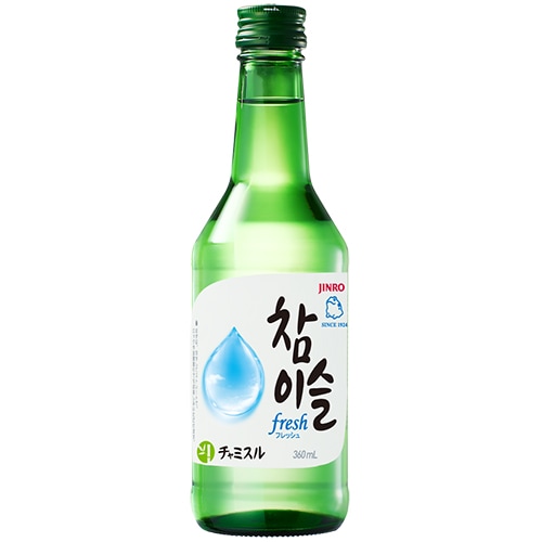 眞露 チャミスル fresh16° 360ml×6本 フレッシュ u-yu