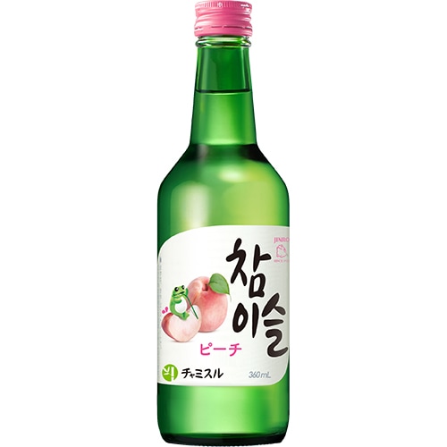 眞露 チャミスル ピーチ 360ml×6本 u-yu
