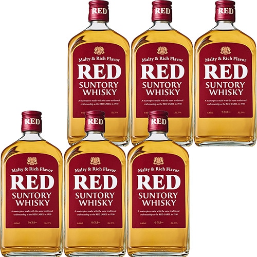 サントリー ウイスキー レッド 640ml×6本 ブレンデッドウイスキー u-yu