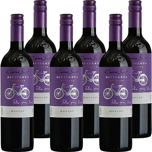コノスル メルロー ビシクレタ レゼルバ 赤 750ml×6本 u-yu