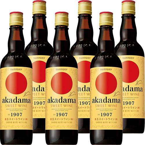 サントリー 赤玉 スイートワイン 赤 550ml×6本 u-yu