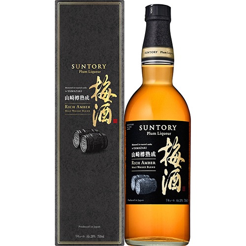 サントリー 山崎蒸溜所貯蔵 焙煎樽熟成梅酒 リッチアンバー 化粧箱入り 750ml×6本 u-yu