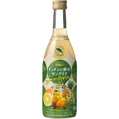 メルシャン ギュギュッと搾ったサングリア グレフル&パインMix 400ml×6本 u-yu
