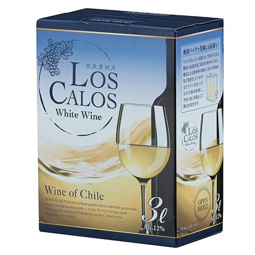 ロスカロス白 3L BIB 3000ml×4本 チリ バッグインボックス u-yu