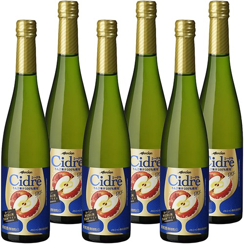 メルシャン おいしい酸化防止剤無添加ワイン シードルドライ 500ml×6本 u-yu