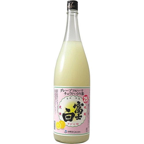 中野ＢＣ 富士白グレープフルーツチュウハイの素 1.8L瓶 1800ml u-yu