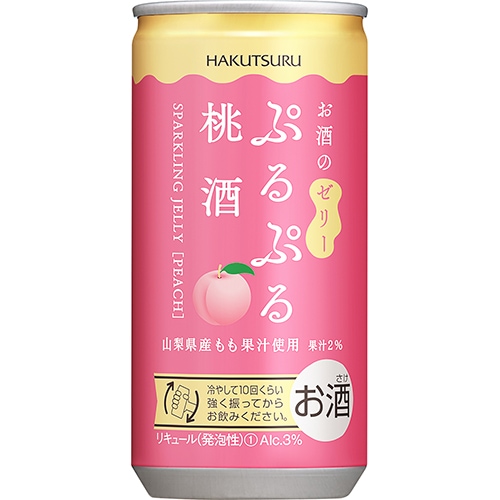 白鶴 ぷるぷる桃酒 190ml×30本 お酒のゼリー リキュール u-sa